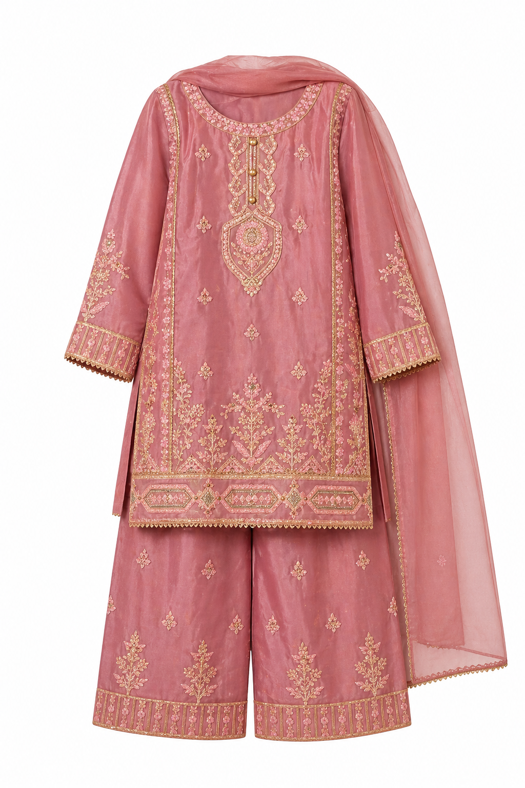 Gul-e-Kashmir  Organza - 3 Pc